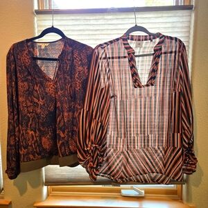 2 ❗️ Cabi Print Blouse Lot Of 2